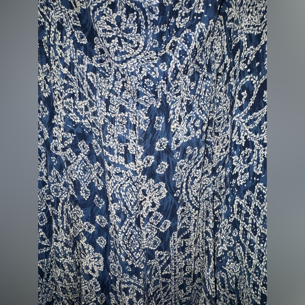90s Ralph Lauren Silk assymetrical hem maxi skirt paisley equestrian bohemian - Picture 3 of 6